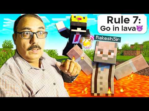 I Taught Rakesh Sir Minecraft! (Gone Wrong) @betaaaisahia