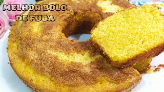 BOLO DE FUBÁ SEM FARINHA DE TRIGO - ESPETACULAR  MELHOR BOLO QUE JÁ COMI  BOLO DE VÔ