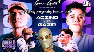 ACZINO vs GAZIR | FMS WORLD SERIES | Personales y Batalla de Gazir? opinion y reaccion