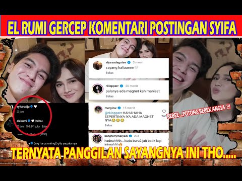 UHUK UHUK    PERTAMA KALI SYIFA POSTING FOTO BERDUA BERSAMA EL RUMI LANGSUNG BIKIN BUCIN SEINDONESIA