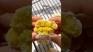 Lemon Crinkle Cookies 🍋🍪 #veganbaking #cookies #veganrecipes #easyrecipe