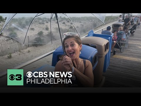 YouTube video thumbnail: Families Enjoy a Day at the Beach in Ocean City, New Jersey, Despite Storms