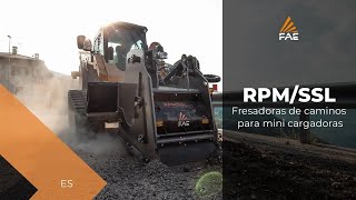 Video - FAE RPM/SSL - Fresadora para carreteras de asfalto o cemento para mini cargadoras de 75 a 135 CV