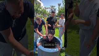 ICE BATH CHALLENGE 😂 @officialfunsicle