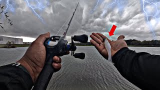 Fishing BIG Swimbaits for Chunky Winter Bass! (Thunderstorm)