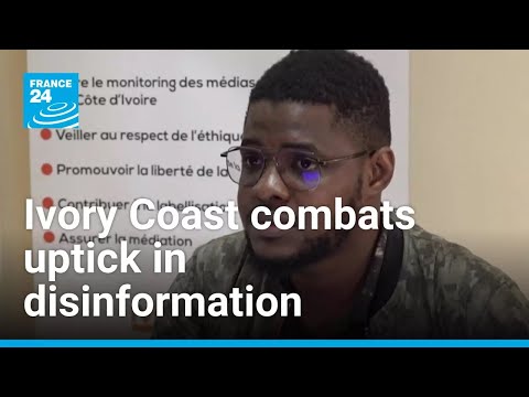 YouTube video thumbnail: Ivory Coast Combats Uptick in Disinformation Campaigns Around Elections