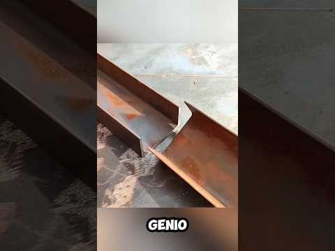¡El arte perfecto de conectar dos canales de acero! #shorts #shortvideo