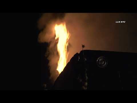 House Fire Under Construction Next to Fort Hamilton High School, Brooklyn