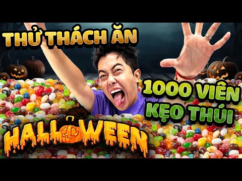 CrisDevilGamer thử thách 1000 viên kẹo thúi trong Halloween