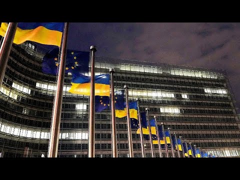 YouTube video thumbnail: European Leaders Stress Unity With Ukraine Ahead of Washington Summit