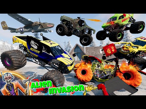 Monster Jam INSANE Alien Invasion Adventure  Compilation | Racing, Freestyle, and High Speed Jumps