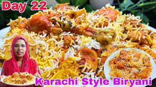 30 Days Biryani Challenge Day 22 Karachi Biryani Pakistani Biryani l #biryani 