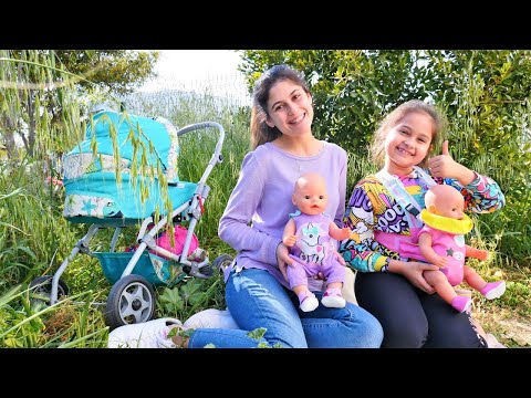Baby Born oyuncak bebekler dışarı çıkıyor! Çocuklar için anne bebek bakma oyunları