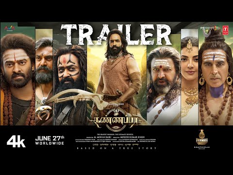 Kannappa Official Trailer – Tamil | Vishnu Manchu | Mohan Babu | Prabhas | Mohanlal | Akshay Kumar