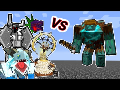 Angry Angler Vs. Mowzie's Mobs Monsters in Minecraft