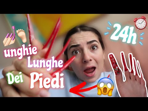 VIVO PER 24H⏰ CON LE UNGHIE LUNGHE AI PIEDI💅🏻🦶🏻 |LO|🍒 *DIVERTENTE*😂