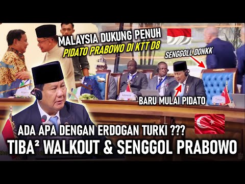 MOMEN TIBA² ERDOGAN WALK OUT SENGGOL KURSI SAAT PRABOWO PIDATO BELA PALESTINA, TURKIFIKASI LANJUT ??