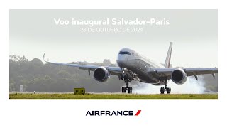 Voo inaugural de Salvador para Paris