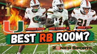 CBS Sports Says Miami Has the BEST RB Room in College Football! 😳🟠🟢