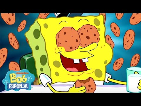 Bob Esponja | Todos os Biscoitos! 🍪 | Bob Esponja em Português