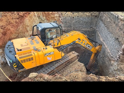 JCB JS215 Excavator Extension and Deepening an Old Well for Farming Land | Excavator