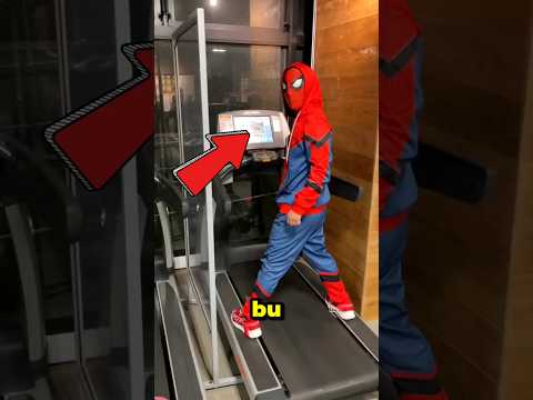 Örümcek Adam Koşu Bandından Çok Kötü Düştü 😂