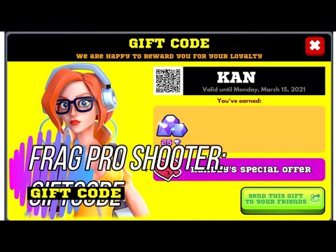 frag pro shooter gift codes july 2021