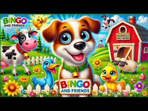 Bingo The Dog Song | Fun Animal Farm Adventure | Nursery Rhymes & Cartoons for Toddlers