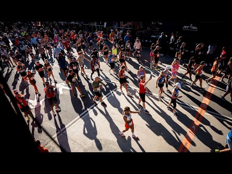 YouTube video thumbnail: Thousands Cross Finish Line at TCS NYC Marathon