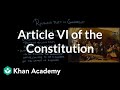 Understanding Article 6 of the U.S. Constitution