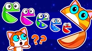 Hungry Planets | Solar System | Planets Size | Educational Toddler Cartoons | Purr-Purr