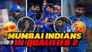 MUMBAI INDIANS in QUALIFIERS 2✅| MI VS GT match🥵| Rohit Sharma inning🔥|Crick with Jatin