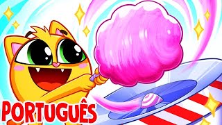 Canção "Máquina de Algodão Doce" 🌈🤩 | Músicas Infantis 😻🐨🐰🦁 Baby Zoo