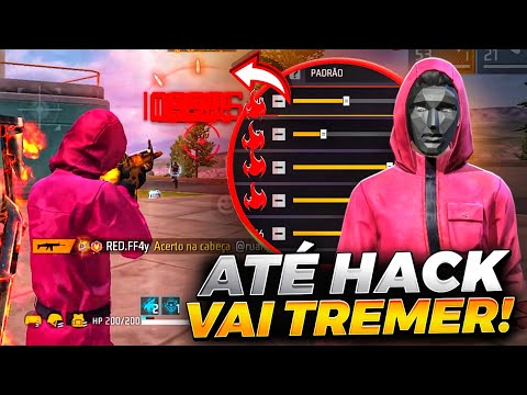 DEPOIS da ATUALIZAÇÃO!🔥 A MELHOR SENSIBILIDADE para SUBIR CAPA na NOVA ATUALIZAÇÃO do FREE FIRE!
