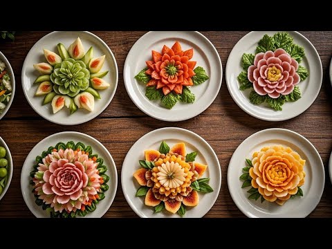 🍅Top Chefs Teach You How To Make Vegetable Art#knifeskills #fruitcutting