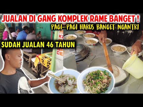 JUALANNYA PAKE GAYUNG, TAPI HARUS BANGET NGANTRI !!! MIE AYAM MANG UJANG SANGIHE