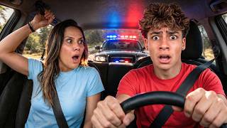 Teaching my Son how to Drive *Pulled Over*