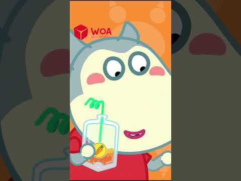 YUMMY RAINBOW JUICE 🌈 Wolfoo Learns Healthy Food Choices | Wolfoo Family Official #shorts