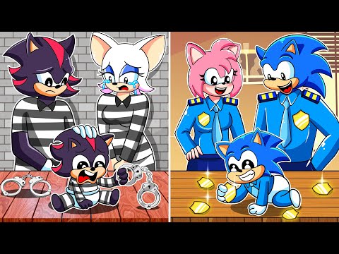 Police Family & Prisoner Family - Very Funny Story -  Sonic The Hedgehog 3 Animation