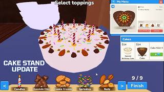 Restaurant Tycoon 3 Cake Stand Update in Restaurant Tycoon 3 Roblox