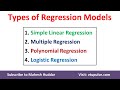 Regression Models and Their Applications