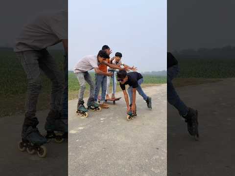 Jow Dropping inline skating Hard break skating stunts 😭🛼#inlineskating#rollerskate#skating #shorts