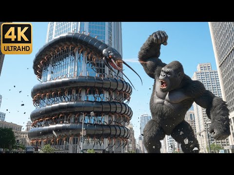 KING KONG vs Giant Centipede: The Final Battle for the City