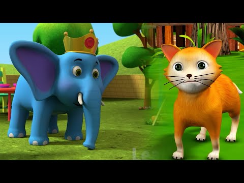 Billi Mausi Billi Mausi & Hathi Raja - बिल्ली मौसी बिल्ली मौसी और हाथी राजा | Kids Nursery Poems