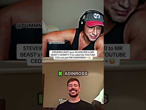 #stevewilldoit #mrbeast #adinross #ddg #kick #streamer #youtuber #kickstreaming #shorts #viral #live
