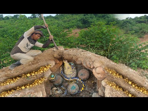 Treasure found [GOLD] Using Metal Detector ❌ #treasurehunt #metaldetecting
