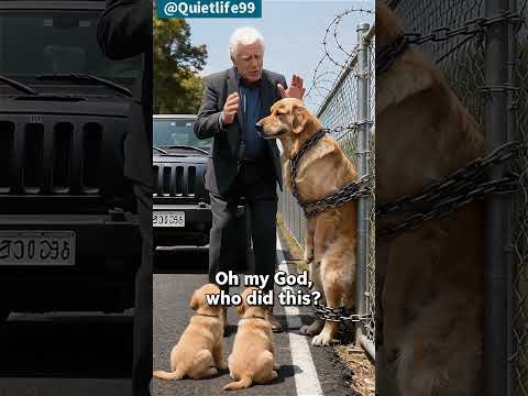 🐶😊An Old Kind Man Frees Golden Retriever From Chain