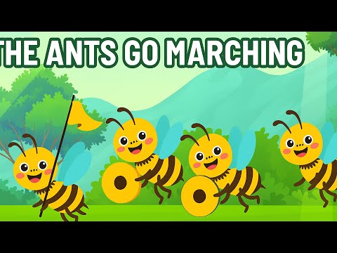 The Ants Go Marching (Bees Edition) | Nursery Rhyme for Kids | Learn to Count