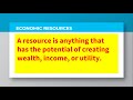 Economic Concepts and Resource Management