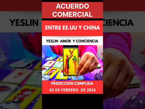 PREDICCIÓN CUMPLIDA. DIOS EN CONTROL. #EEUU Y #CHINA FIRMAN ACUERDO COMERCIAL.